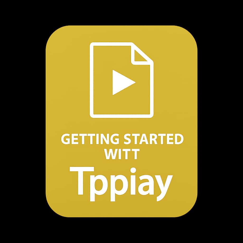 A badge symbolizing assistance for using Tpplay.