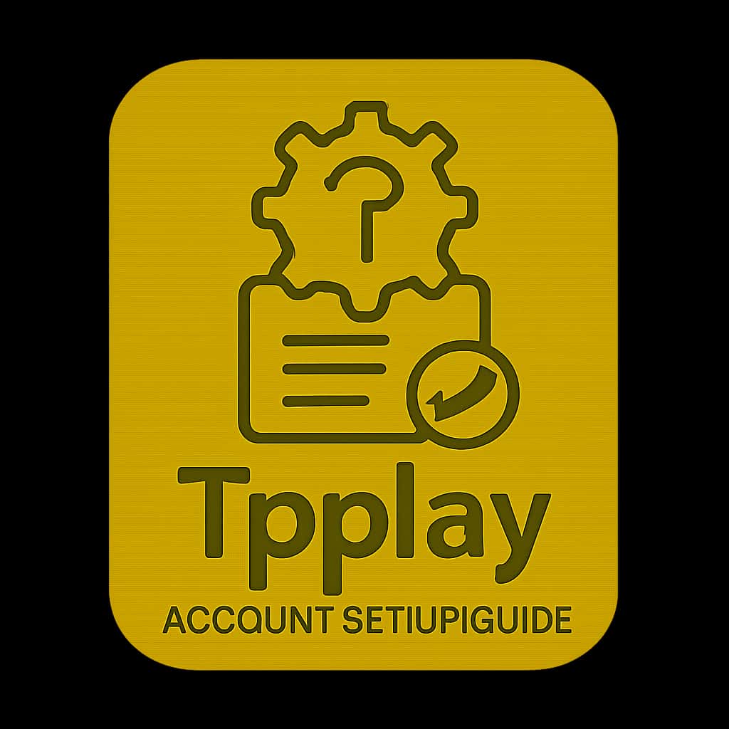 An icon representing the Tpplay Account Setup Guide.