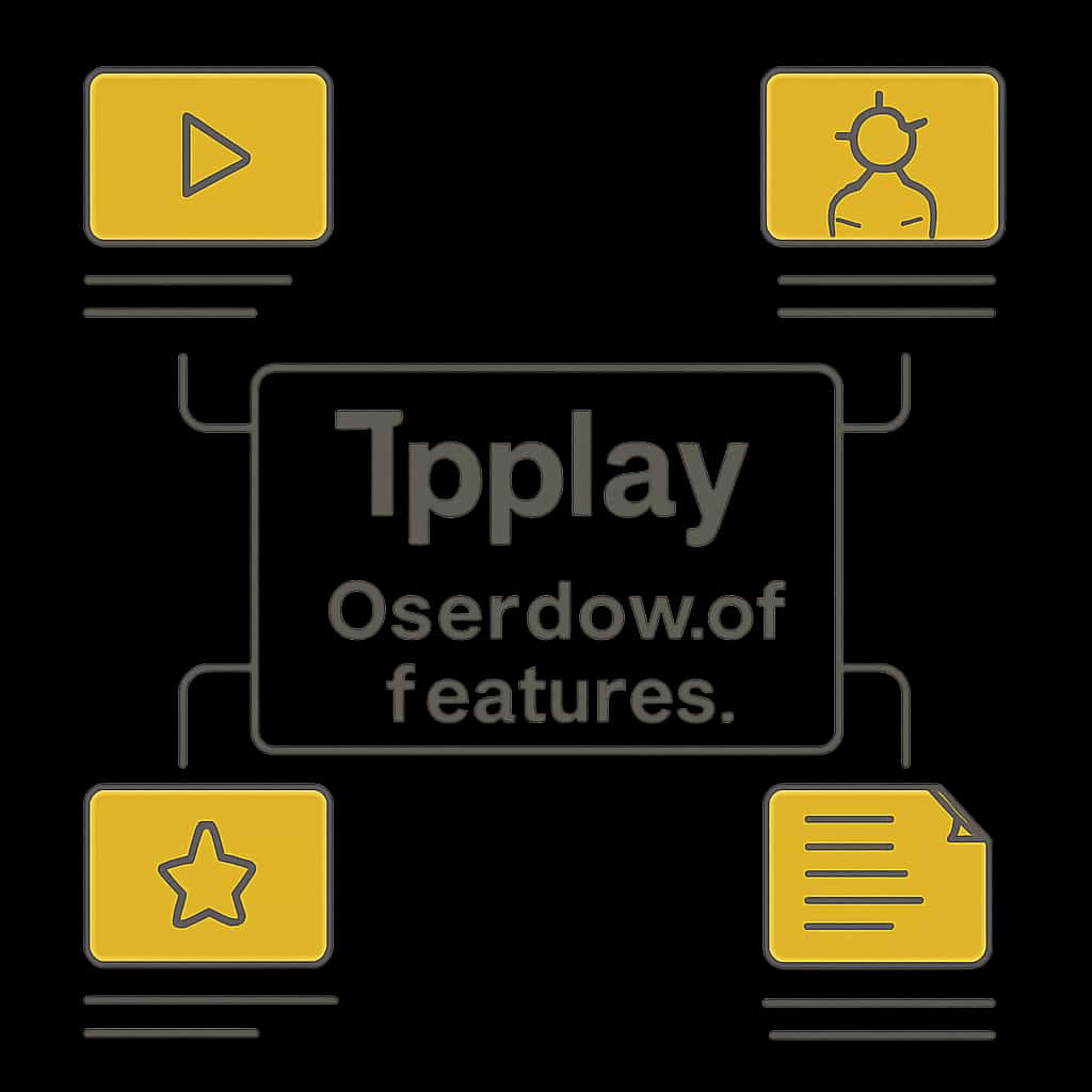 Illustration explaining the features of Tpplay.