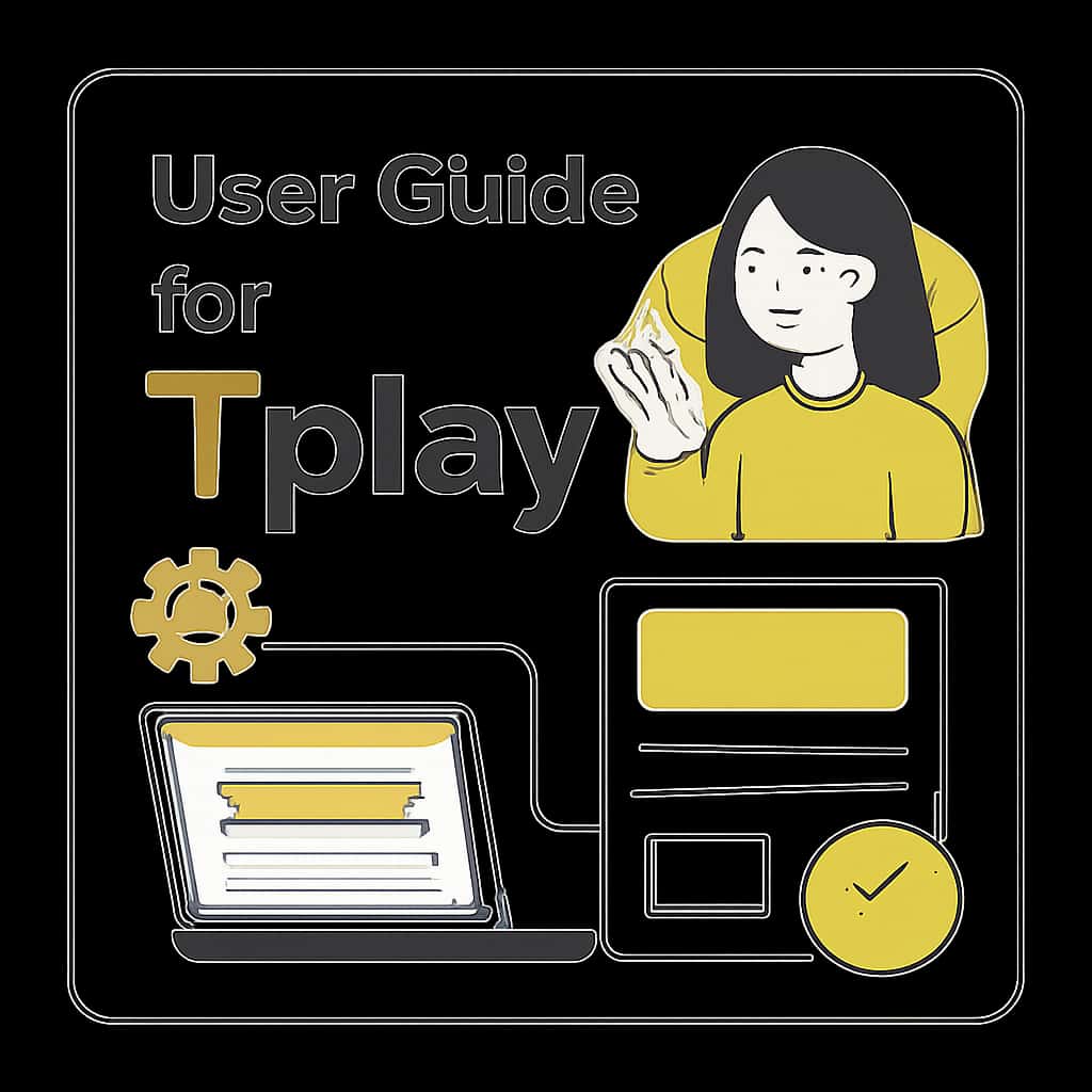 Diagram illustrating installation steps for Tpplay